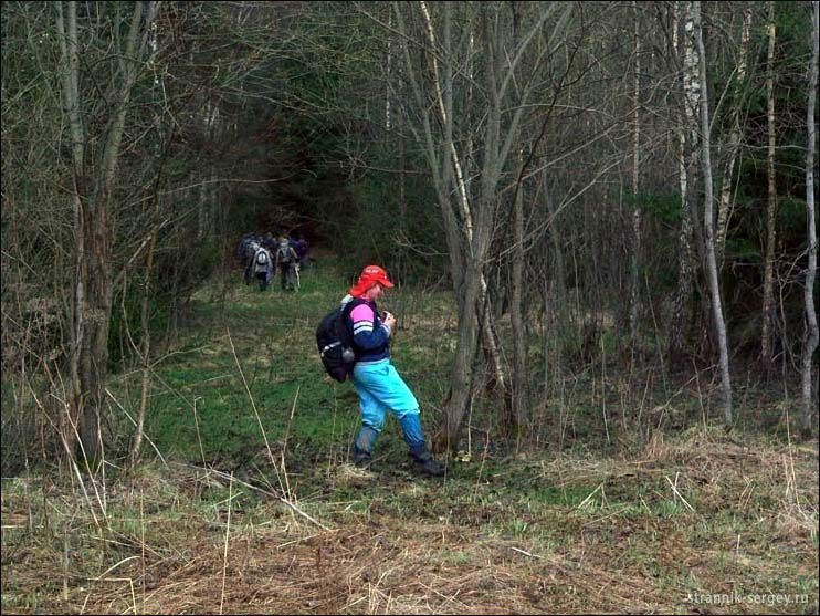 Пеший поход выходного дня: пл. 85 км - Сьяново - ст. Жилево  22 апреля 2007 г.